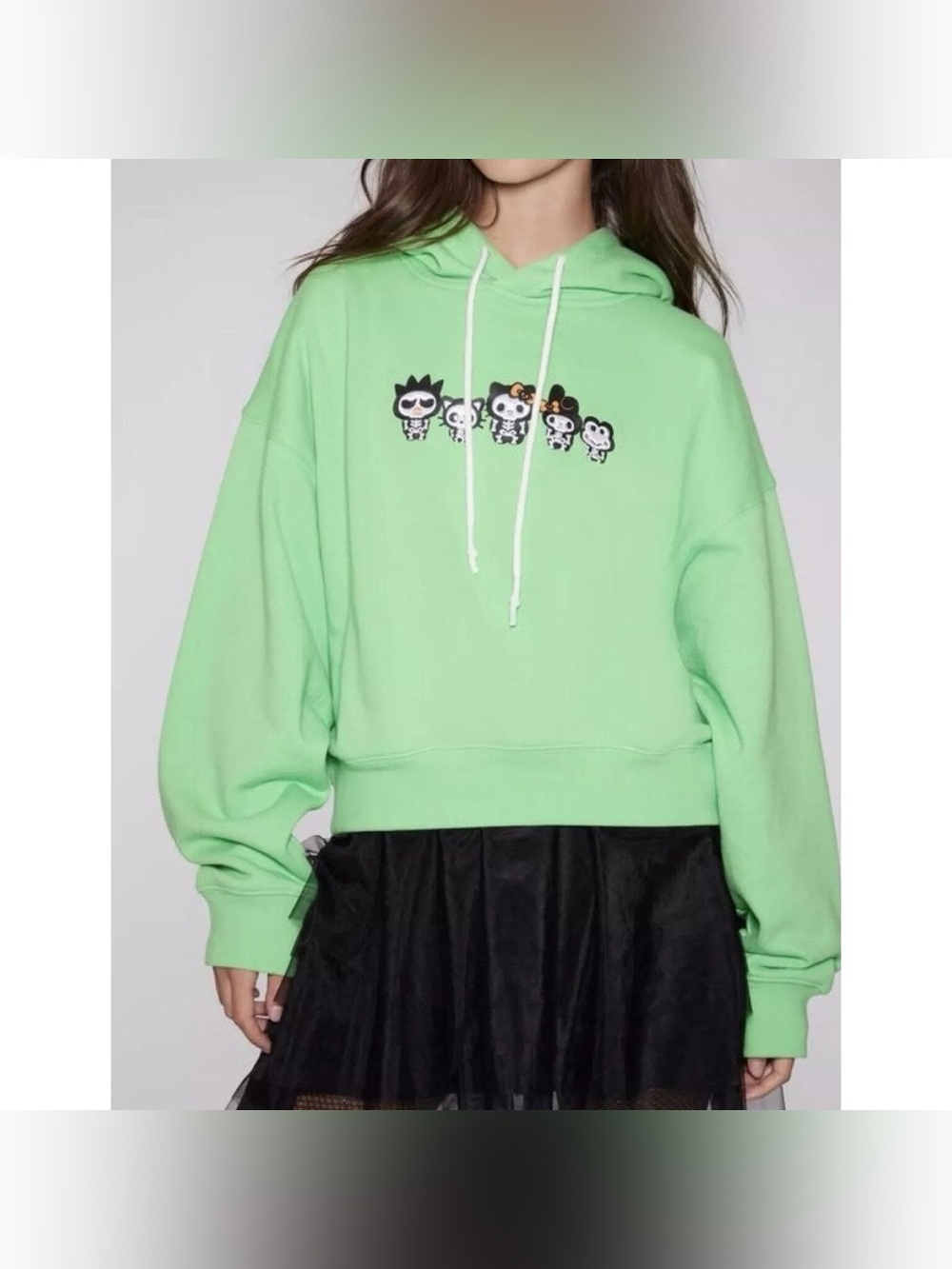 Hello Kitty x Forever 21 Skeleton Hello Kitty & Friends Halloween Hoodie L